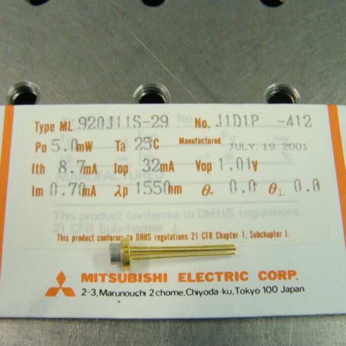 5mW, 1550nm Mitsubishi ML920J11S-29 Laser Diode